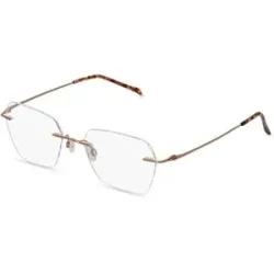 Wenzhou Bada Optical Co. , LTD Fielmann BD 465 CL Damen-Brille inkl. Gläser Randlos Quadratisch Edelstahl-Gestell 52/18/135, Gold