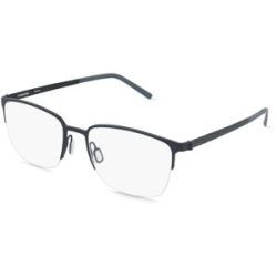 DE RIGO Vision D.A.CH. GmbH Rodenstock R7170 Herren-Brille inkl. Gläser Halbrand Quadratisch Titan-Gestell 55/19/145, Blau