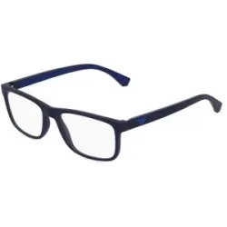 Luxottica Fashion Brillen Vertriebs GmbH Emporio Armani EA3147 Herren-Brille inkl. Gläser Vollrand Eckig Kunststoff-Gestell 55/18/142, Blau