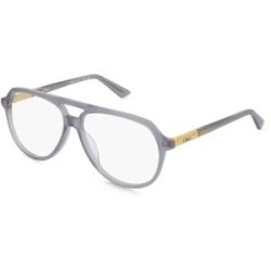 Kering Eyewear Spa Chloé CH0366O Damen-Brille inkl. Gläser Vollrand Pilot Acetat-Gestell 57/13/140, Grau