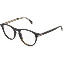 Safilo GmbH David Beckham DB 1018 Herren-Brille inkl. Gläser Vollrand Panto Acetat-Gestell 49/20/150, Havanna
