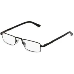 Myth Eyewear Fielmann MT 014 FLEX CL Herren-Brille inkl. Gläser Vollrand Halb Edelstahl-Gestell 50/20/145, Schwarz