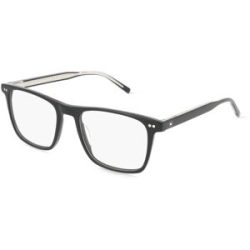 Safilo GmbH Tommy Hilfiger TH 2131 Herren-Brille inkl. Gläser Vollrand Eckig Acetat-Gestell 53/19/150, Schwarz