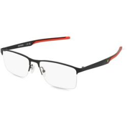 Luxottica Fashion Brillen Vertriebs GmbH Scuderia Ferrari 0FZ7003 Herren-Brille inkl. Gläser Halbrand Quadratisch Metall-Gestell 55/17/145, Schwarz
