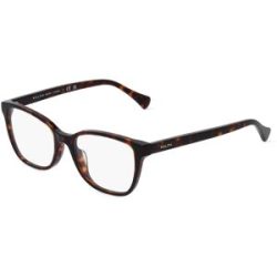 Luxottica Fashion Brillen Vertriebs GmbH Ralph RA7137U Damen-Brille inkl. Gläser Vollrand Quadratisch Acetat-Gestell 53/18/145, Havanna