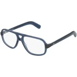 Marcolin Deutschland GmbH adidas OR5105 Herren-Brille inkl. Gläser Vollrand Pilot Acetat-Gestell 55/15/145, Blau