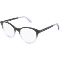 Safilo GmbH Kate Spade AGGIE Damen-Brille inkl. Gläser Vollrand Panto Acetat-Gestell 50/17/140, Schwarz