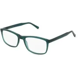 C&S CO. LTD. Fielmann ABC 062 CL DAVID Herren-Brille inkl. Gläser Vollrand Quadratisch Acetat-Gestell 53/19/145, Grün