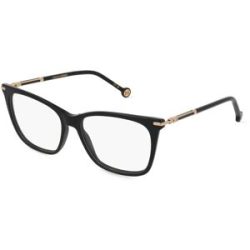 Safilo SpA Carolina Herrera 232 Damen-Brille inkl. Gläser Vollrand Quadratisch Acetat-Gestell 53/15/140, Schwarz