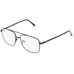 Zhangzhou Agilton Optical Co., Ltd. Fielmann MC 532 CL Herren-Brille inkl. Gläser Vollrand Quadratisch Edelstahl-Gestell 55/16/145, Schwarz