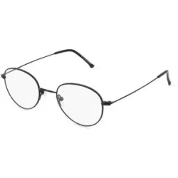 Wenzhou Bada Optical Co. , LTD Fielmann BD 352 PANTO CL JONA Unisex-Brille inkl. Gläser Vollrand Panto Edelstahl-Gestell 44/20/145, Schwarz