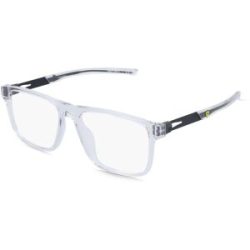Luxottica Fashion Brillen Vertriebs GmbH Scuderia Ferrari FZ8020U Unisex-Brille inkl. Gläser Vollrand Quadratisch Kunststoff-Gestell 55/17/145, Transparent