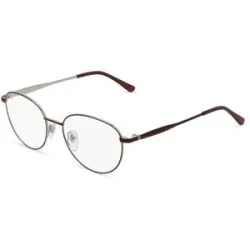 Wenzhou Bokang Glasses (Aoan Optical) Fielmann AO 004 CL Damen-Brille inkl. Gläser Vollrand Panto Edelstahl-Gestell 52/17/135, Grau