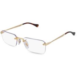 Luxottica Fashion Brillen Vertriebs GmbH Persol PO1030V LUC Unisex-Brille inkl. Gläser Randlos Eckig Metall-Gestell 55/19/145, Gold