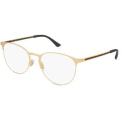 Luxottica Fashion Brillen Vertriebs GmbH Ray-Ban RX6375 Unisex-Brille inkl. Gläser Vollrand Panto Metall-Gestell 51/18/145, Gold
