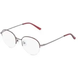 Billion Excel Optical Manufactory Co. Ltd. Fielmann BE 025 CL Damen-Brille inkl. Gläser Halbrand Oval Edelstahl-Gestell 49/19/135, Grau