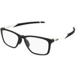 Luxottica Fashion Brillen Vertriebs GmbH Oakley OX8062D Herren-Brille inkl. Gläser Vollrand Quadratisch Kunststoff-Gestell 57/17/143, Schwarz
