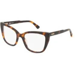 Safilo GmbH Moschino 603 Damen-Brille inkl. Gläser Vollrand Cat Eye Kunststoff-Gestell 52/19/140, Havanna