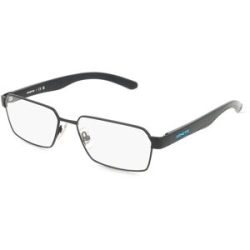 Luxottica Fashion Brillen Vertriebs GmbH Arnette AN6144 Herren-Brille inkl. Gläser Vollrand Quadratisch Metall-Gestell 55/16/145, Schwarz