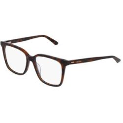 Marchon Germany GmbH Calvin Klein CK22540 Unisex-Brille inkl. Gläser Vollrand Butterfly Kunststoff-Gestell 53/16/140, Havanna