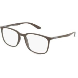Luxottica Fashion Brillen Vertriebs GmbH Ray-Ban RX7199 Unisex-Brille inkl. Gläser Vollrand Quadratisch Kunststoff-Gestell 54/18/145, Braun