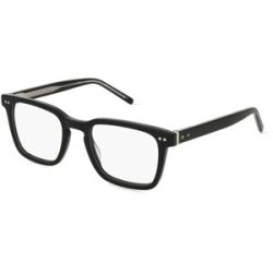 Safilo SpA Tommy Hilfiger Eyewear TH 2034 Herren-Brille inkl. Gläser Vollrand Quadratisch Acetat-Gestell 52/21/150, Schwarz