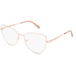 Safilo GmbH Chiara Ferragni CF 7037 Damen-Brille inkl. Gläser Vollrand Geometrisch Metall-Gestell 56/16/140, Gold