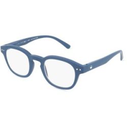 Optim OKIDOKI JIMMY Reader Unisex-Fertiglesebrille Vollrand Panto Kunststoff-Gestell, Blau