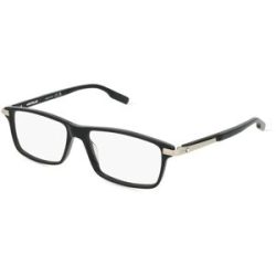 Kering Eyewear Spa Montblanc MB0217O Unisex-Brille inkl. Gläser Vollrand Quadratisch Kunststoff-Gestell 55/15/145, Schwarz