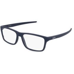 Luxottica Fashion Brillen Vertriebs GmbH Oakley OX8164 Herren-Brille inkl. Gläser Vollrand Quadratisch Kunststoff-Gestell 55/17/141, Blau