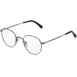 Optic Prima HK Fielmann OPH 9958 CL Unisex-Brille inkl. Gläser Vollrand Panto Metall-Gestell 47/21/145, Grau