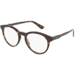 Kering Eyewear Spa Gucci GG1822O Unisex-Brille inkl. Gläser Vollrand Rund Acetat-Gestell 50/20/145, Havanna