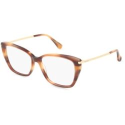 Marcolin Deutschland GmbH Max Mara MM5007 Unisex-Brille inkl. Gläser Vollrand Quadratisch Acetat-Gestell 53/15/145, Braun
