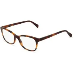 C&S CO. LTD. Fielmann ABC 061 FA Damen-Brille inkl. Gläser Vollrand Quadratisch Acetat-Gestell 52/17/140, Havanna