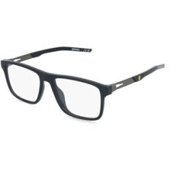 Luxottica Fashion Brillen Vertriebs GmbH Scuderia Ferrari FZ8020U Unisex-Brille inkl. Gläser Vollrand Quadratisch Kunststoff-Gestell 55/17/145, Schwarz