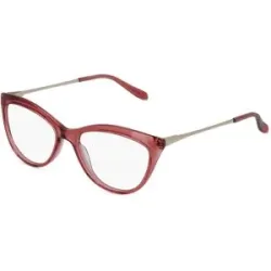 Wenzhou Bada Optical Co. , LTD Fielmann BD 450 FLEX FA Damen-Brille inkl. Gläser Vollrand Butterfly Acetat-Gestell 52/16/135, Rot