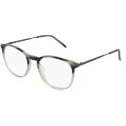 Eyestar Limited (China) Fielmann MI 059 CL Herren-Brille inkl. Gläser Vollrand Panto Acetat-Gestell 52/19/145, Grau