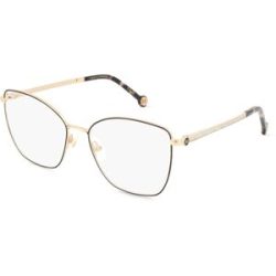 Safilo SpA Carolinaherrera HER 0264 Damen-Brille inkl. Gläser Vollrand Butterfly Metall-Gestell 55/17/140, Schwarz