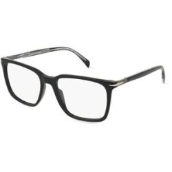 Safilo GmbH David Beckham DB 1134 Herren-Brille inkl. Gläser Vollrand Quadratisch Acetat-Gestell 55/18/150, Schwarz