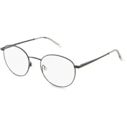 Wenzhou Bada Optical Co. , LTD Fielmann BD 611 FLEX CL LEVI Unisex-Brille inkl. Gläser Vollrand Panto Edelstahl-Gestell 51/20/145, Schwarz