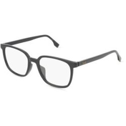Safilo GmbH Boss 1679/F Herren-Brille inkl. Gläser Vollrand Quadratisch Kunststoff-Gestell 53/18/150, Schwarz