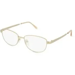 Zhangzhou Agilton Optical Co., Ltd. Fielmann MC 499 TR Damen-Brille inkl. Gläser Vollrand Quadratisch Edelstahl-Gestell 52/16/135, Gold