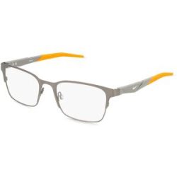Marchon Germany GmbH Nike NK8185 Herren-Brille inkl. Gläser Vollrand Eckig Metall-Gestell 56/20/145, Grau
