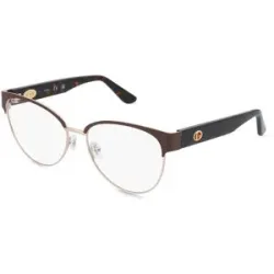 Marcolin Deutschland GmbH Guess GU50382 Damen-Brille inkl. Gläser Vollrand Browline Metall-Gestell 55/16/140, Braun