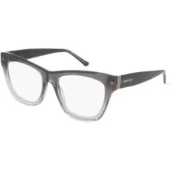 Safilo GmbH Jimmy Choo JC351 Damen-Brille inkl. Gläser Vollrand Butterfly Acetat-Gestell 53/18/145, Grau