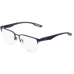 Luxottica Fashion Brillen Vertriebs GmbH Emporio Armani EA1137 Herren-Brille inkl. Gläser Halbrand Quadratisch Metall-Gestell 56/18/145, Blau