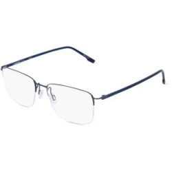 DE RIGO Vision D.A.CH. GmbH Rodenstock 7142 Unisex-Brille inkl. Gläser Vollrand Quadratisch Metall-Gestell 55/17/140, Blau