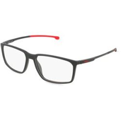 Safilo GmbH Carrera CARDUC 041 Herren-Brille inkl. Gläser Vollrand Quadratisch Kunststoff-Gestell 58/16/140, Schwarz