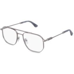 DE RIGO Vision D.A.CH. GmbH Police VPLG82 Herren-Brille inkl. Gläser Vollrand Geometrisch Metall-Gestell 54/18/145, Silber