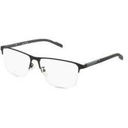 Marcolin Deutschland GmbH Adidas SP5048 Unisex-Brille inkl. Gläser Halbrand Quadratisch Metall-Gestell 57/15/145, Schwarz